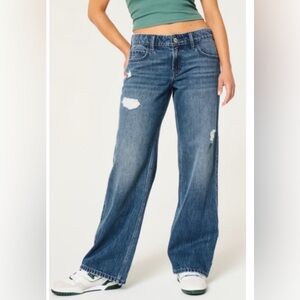 Hollister low rise baggy jeans